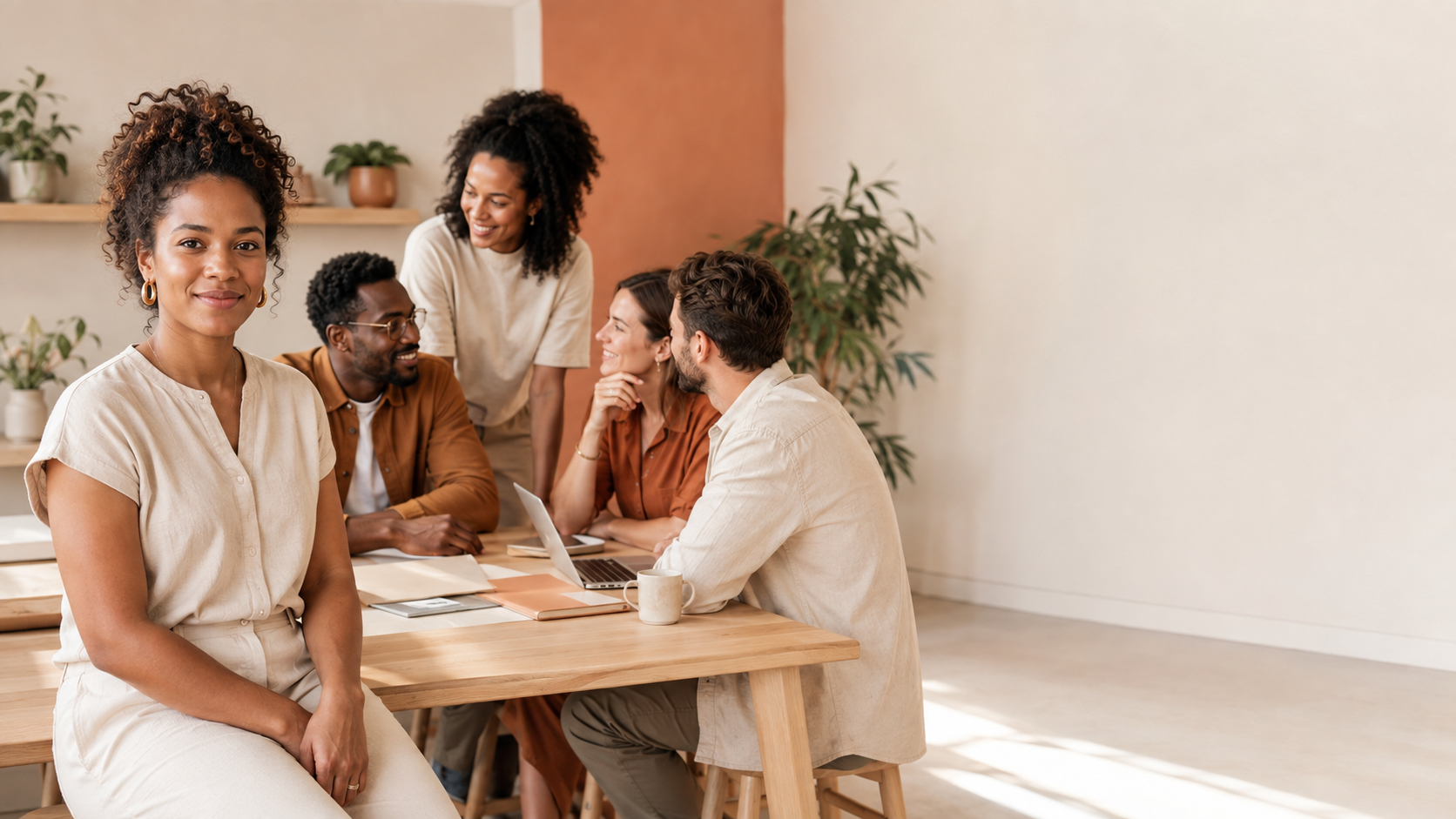 Professionnelle travaillant sur sa communication